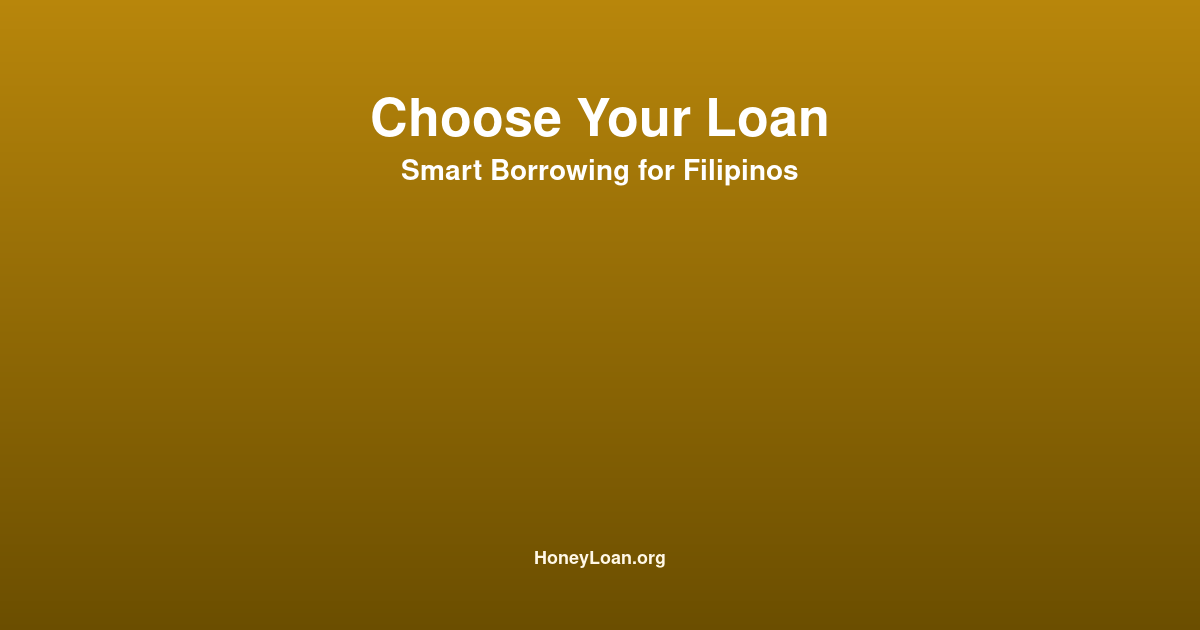 How to choose the right loan for your financial needs in the Philippines